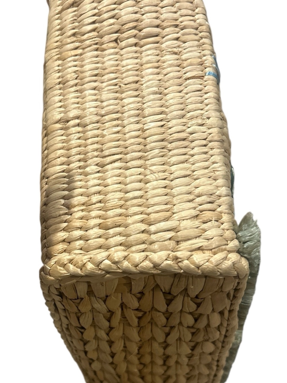 Vintage Cappelli Straworld Rooster Woven Straw Tote Bag Summer Boho Large - Picture 3 of 7